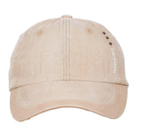 Fabseasons Beige Unisex Washed Faded Cotton Corduroy Baseball Summer Cap