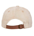 Fabseasons Beige Unisex Washed Faded Cotton Corduroy Baseball Summer Cap