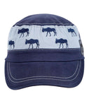 FabSeasons Navy Unisex Dual Design Cotton Cap for summers freeshipping - FABSEASONS