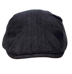 Fabseasons Black Premium Cotton Golf Flat Cap