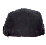 Fabseasons Black Premium Cotton Golf Flat Cap