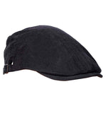 Fabseasons Black Premium Cotton Golf Flat Cap