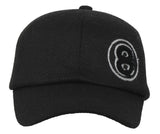 FabSeasons 8 Self Designed Black unisex Baseball Cap & Hat with Adjustable Buckle