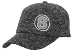 FabSeasons 8 Self Designed Dark Grey unisex Baseball Cap & Hat with Adjustable Buckle