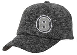 FabSeasons 8 Self Designed Dark Grey unisex Baseball Cap & Hat with Adjustable Buckle