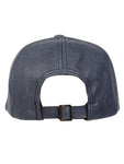 Fabseasons Blue Solid Casual Leather unisex Baseball Cap