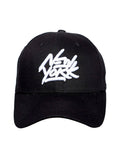 FabSeasons New York Black Cotton Baseball Cap