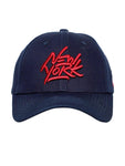 FabSeasons New York Blue cotton Baseball Caps