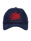 FabSeasons New York Blue cotton Baseball Caps