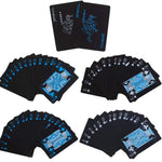 FabSeasons Premium Black Plastic Playing cards, Set of 2 Decks, Waterproof.