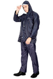 Fabseasons Apex Blue Reversible Unisex Raincoat with Hood and Reflector freeshipping - FABSEASONS