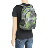 FabSeasons Green Accelorator Polyester Graphic Printed Backpack