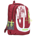 FabSeasons Maroon Numerical Backpack Bag with Raincover