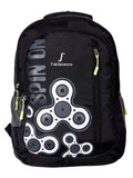 FabSeasons Fidget Spinner Print Black Backpack freeshipping - FABSEASONS