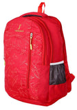 FabSeasons Printed Space Red Backpack for Multipurpose use
