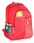 FabSeasons Printed Red Backpack with Raincover and Laptop holder