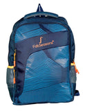 FabSeasons Blue Printed Stripes Backpack Bag freeshipping - FABSEASONS