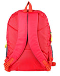 FabSeasons Printed Red Backpack Bag with reflector patch