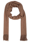 FabSeasons Solid Brown Woolen Winter cashmere Scarf