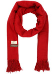 FabSeasons Solid Maroon cashmere Scarf