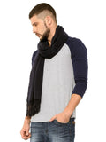 FabSeasons Solid Navy Blue cashmere Scarf