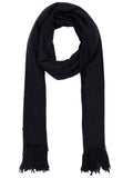 FabSeasons Solid Navy Blue cashmere Scarf