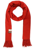 FabSeasons Solid Orange cashmere Scarf