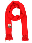 FabSeasons Solid Red Woolen Winter cashmere Scarf freeshipping - FABSEASONS