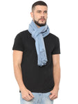 FabSeasons Solid Sky Blue cashmere Scarf