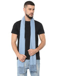 FabSeasons Solid Sky Blue cashmere Scarf