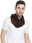 FabSeasons Brown Men's Casual Checkered Acrylic Woolen Muffler freeshipping - FABSEASONS