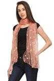 FabSeasons Solid Peach Viscose Stylish Scarf