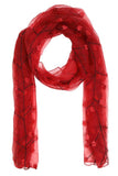 FabSeasons Solid Red Viscose Stylish Scarf