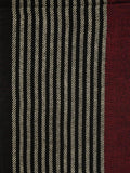 FabSeasons Black Stripes Men's Casual Self Design Acrylic Woolen Muffler, Scarf