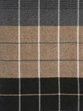 FabSeasons Brown Chex Men's Casual Self Design Acrylic Woolen Muffler, Scarf