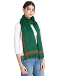 FabSeasons Green Solid Unisex Scarf