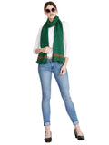 FabSeasons Green Solid Unisex Scarf