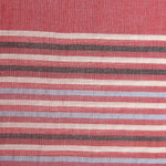 FabSeasons Large Size Striped Cotton Rayon Red Scarf