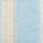 FabSeasons Blue Cream Large Size Striped Polyester Scarf freeshipping - FABSEASONS