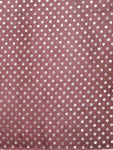 FabSeasons Casual Maroon Cotton Solid Scarf with Printed Silver Polka Dots freeshipping - FABSEASONS