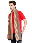 FabSeasons Orange Men's Acrylic Woolen Scarf