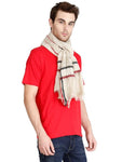 FabSeasons Casual Cotton-Rayon Beign Scarf