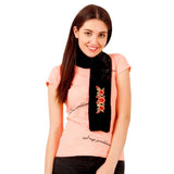 FabSeasons Black Faux Fur Fashion Neck Warmer and Scarf