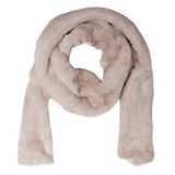 FabSeasons Beige Faux Fur Winter Fashion Neck Warmer and Scarf