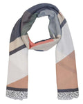 FabSeasons BrownGrey Cotton Viscose Abstract Printed Soft & Stylish Scarf