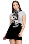 FabSeasons Green Cotton Viscose Abstract Printed Soft & Stylish Scarf