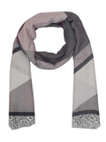 FabSeasons Grey Cotton Viscose Abstract Printed Soft & Stylish Scarf