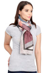 FabSeasons Maroon Cotton Viscose Abstract Printed Soft & Stylish Scarf