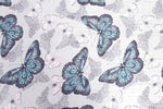 FabSeasons Turqoise Viscose Butterfly Printed Soft & Stylish Scarf