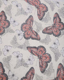 FabSeasons White Viscose Butterfly Printed Soft & Stylish Scarf